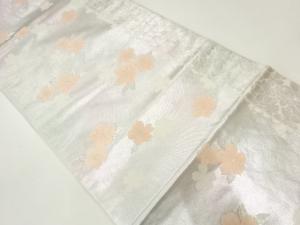 花模様織出し袋帯